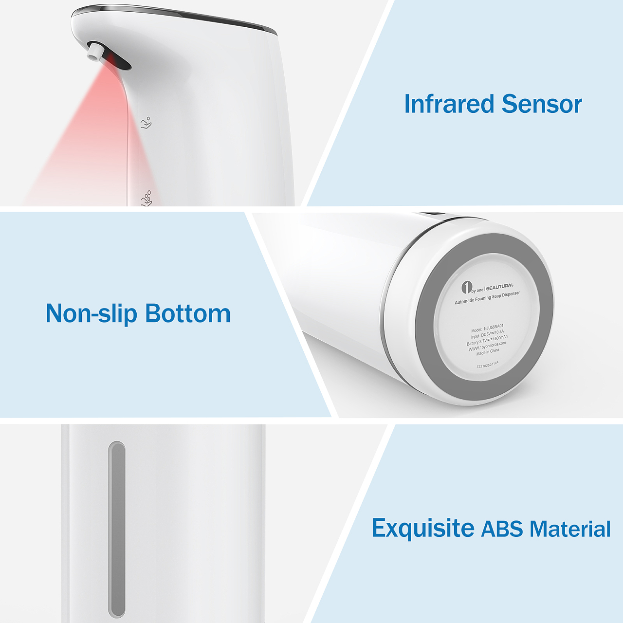 亚马逊图片渲染下的电动皂液器 科技感、美观与实用性的融合